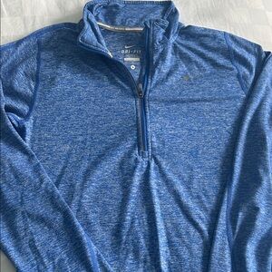 Nike Heathered Blue Dri-FIT Pullover
